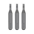 thumbnail image 1 of Uxcell 3pcs SL2.0 Slotted Screwdriver Bit 5/32" Hex Magnetic Flat Head S2 Steel, 1 of 6