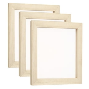 Uxcell 3pcs Silk Screen Printing Frame, 7.9x7.9 Inch Wood with 160 White Mesh, for Screen Printing DIY Project
