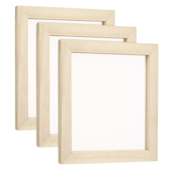 Uxcell 3pcs Silk Screen Printing Frame, 7.9x7.9 Inch Wood with 160 White Mesh, for Screen Printing DIY Project