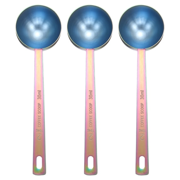 Uxcell 3pcs Single Measuring Spoon 2tbsp (6tsp, 30ml) Stainless Steel Spoon, Multicolor
