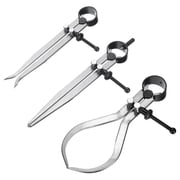 Uxcell 3pcs Spring Outside Inside Caliper Divider 6" Stainless Steel Adjustable Spring Caliper Set Bent-Leg Straight-Leg