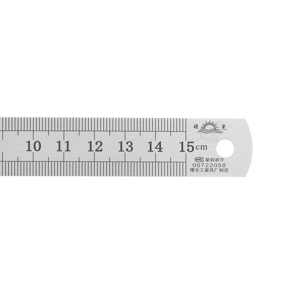 Uxcell 3pcs Stainless Steel Ruler 6"x1/36"x3/4" Straight Edge Measuring Tools for Woodworking Painting Craft