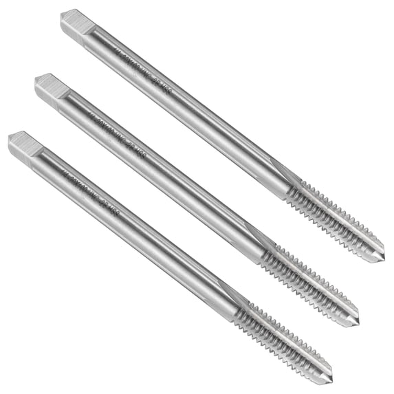Long Thread Tap Uxcell 3pcs Straight Flute Taps 1/4-20 UNC Thread 4