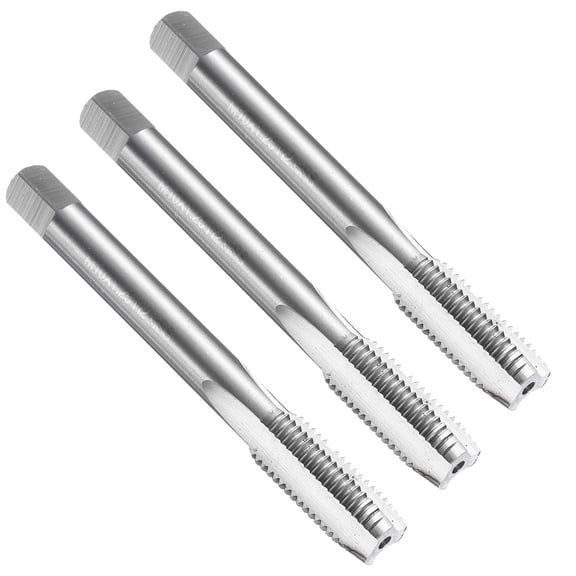 Uxcell 3pcs Straight Flute Thread Tap, M10 x 1.25 Metric Screw Threading Tapping Tool Machine Taps