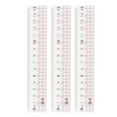 thumbnail image 1 of Uxcell 3pcs Straight Ruler 15cm Metric Clear Measuring Tool Checkered Design with Wavy Line, Light Pink, 1 of 6