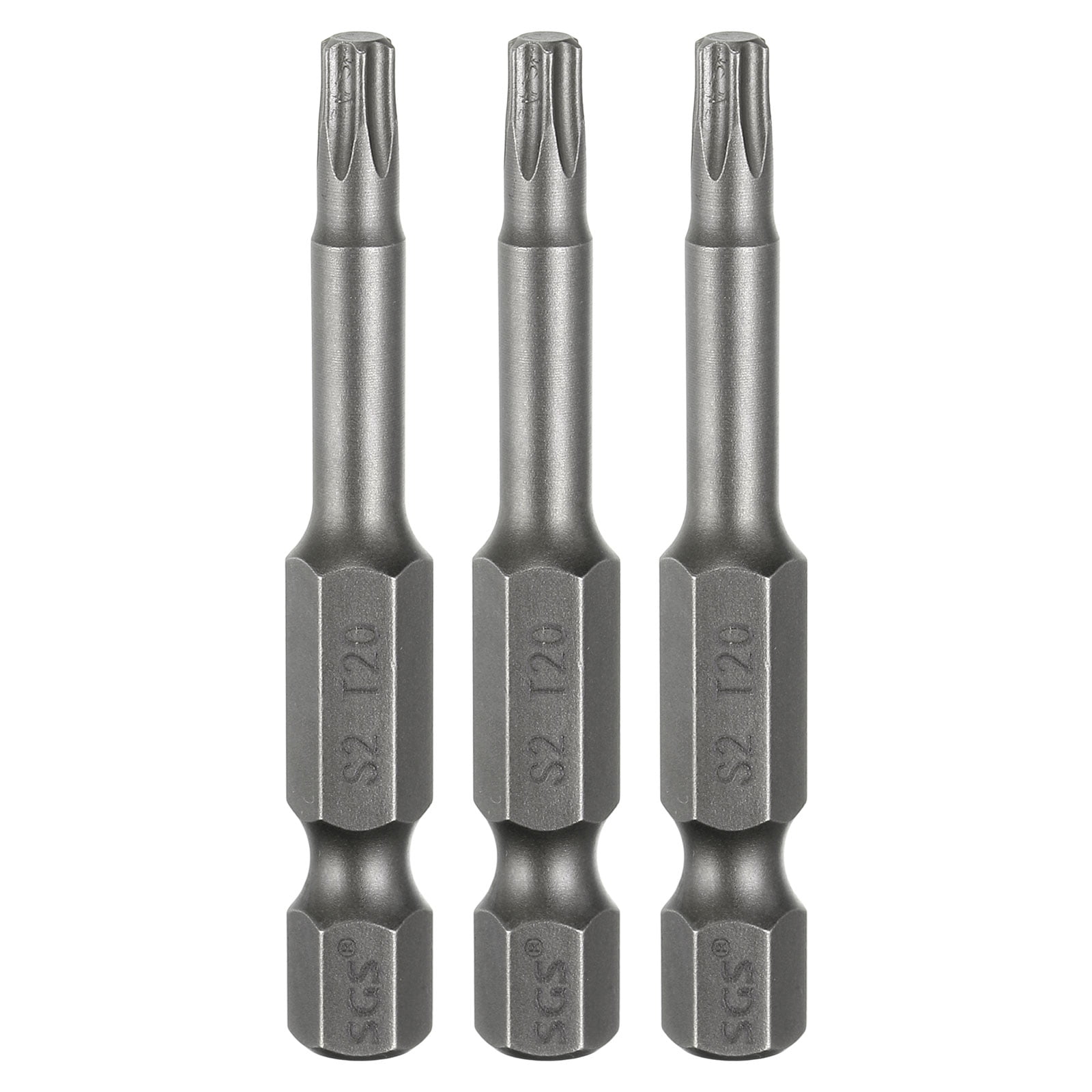 Uxcell 3pcs T20 Torx Head Screwdriver Bit 1/4