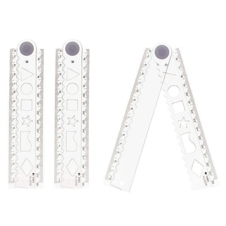 PVC Flexible Plastic Ruler, Soft Transparent Ruler, Clear Straight