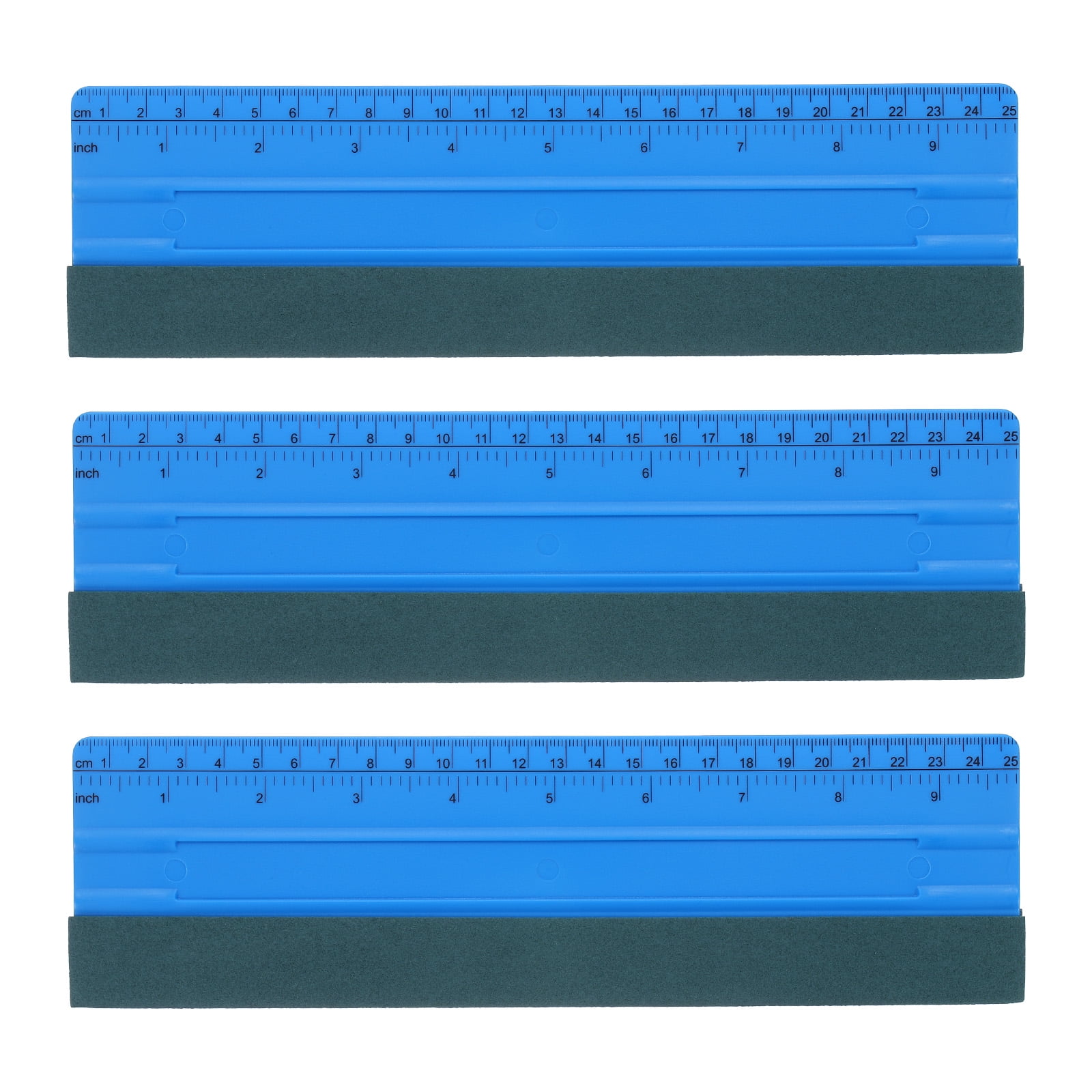 Uxcell 3pcs Vinyl Squeegee Felt Edge 9.8