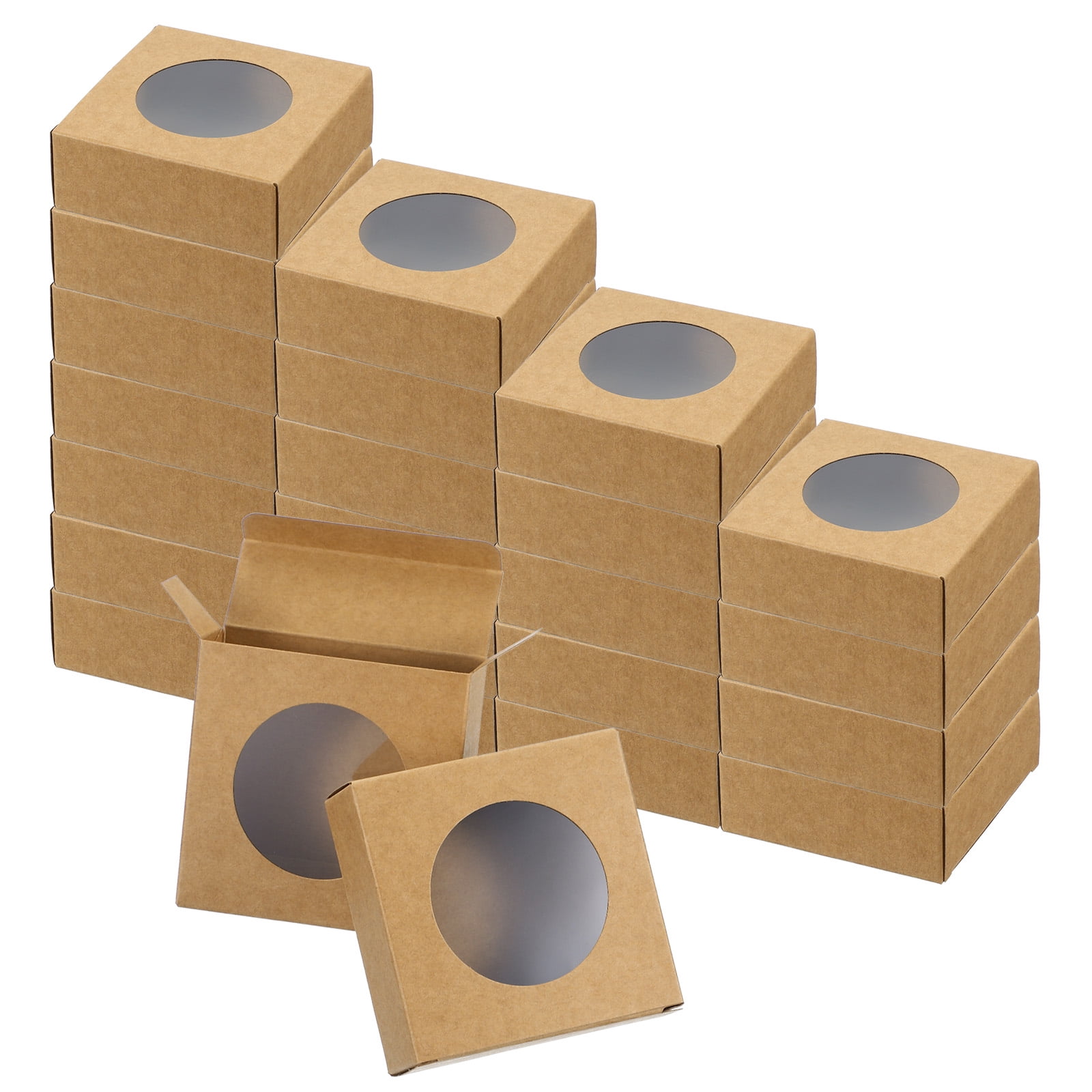 Uxcell 3x3x1 2 Paper Soap Box With Window 24 Pack Homemade Soap Boxes uxcell-3x3x1-2-paper-soap-box-with-window-24-pack-homemade-soap-boxes