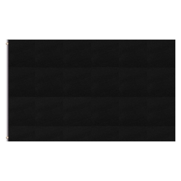 Uxcell 3x5 ft Solid Black Blank Flag, Polyester Double-Sided Custom Flag, with Brass Grommets Vibrant Color and Fade Proof Outdoor Indoor Decorations Birthday Party Yard Business Office