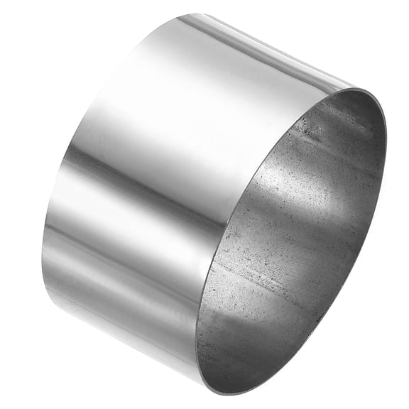 Uxcell 4 1/64" (102mm) ID Straight Pipe Fitting, 304 Stainless Steel Coupling Metal Tube Connector Adapter for Irrigation Water Pipelines, DIY, 60mm Long