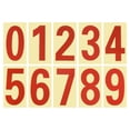 thumbnail image 1 of Uxcell Reflective Mailbox Numbers Sticker 0 - 9 Adhesive Address Number Red 4.13", 1 of 4