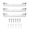 thumbnail image 1 of Uxcell 4.13"x0.71"x0.63" Lighting Fixture Ceiling Light Plate Iron Silver 3Set, 1 of 6