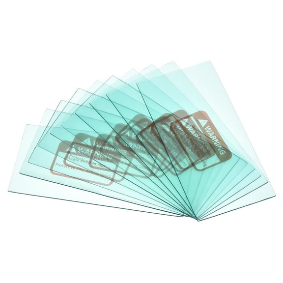 Uxcell 4.25 x 2'' Right Angle Welding Protection Lens Replacement, Clear 10 Pack