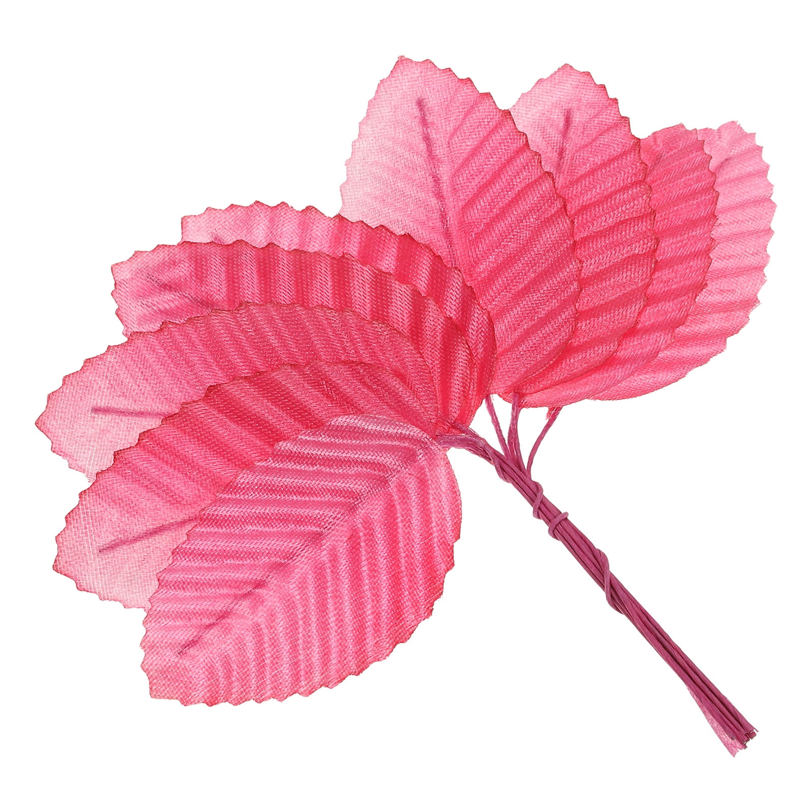 Uxcell 4.3" Artificial Silk Leaf Artificial Leaves Stems Bulk Fake Rose Wire Crafts Leaves Rose