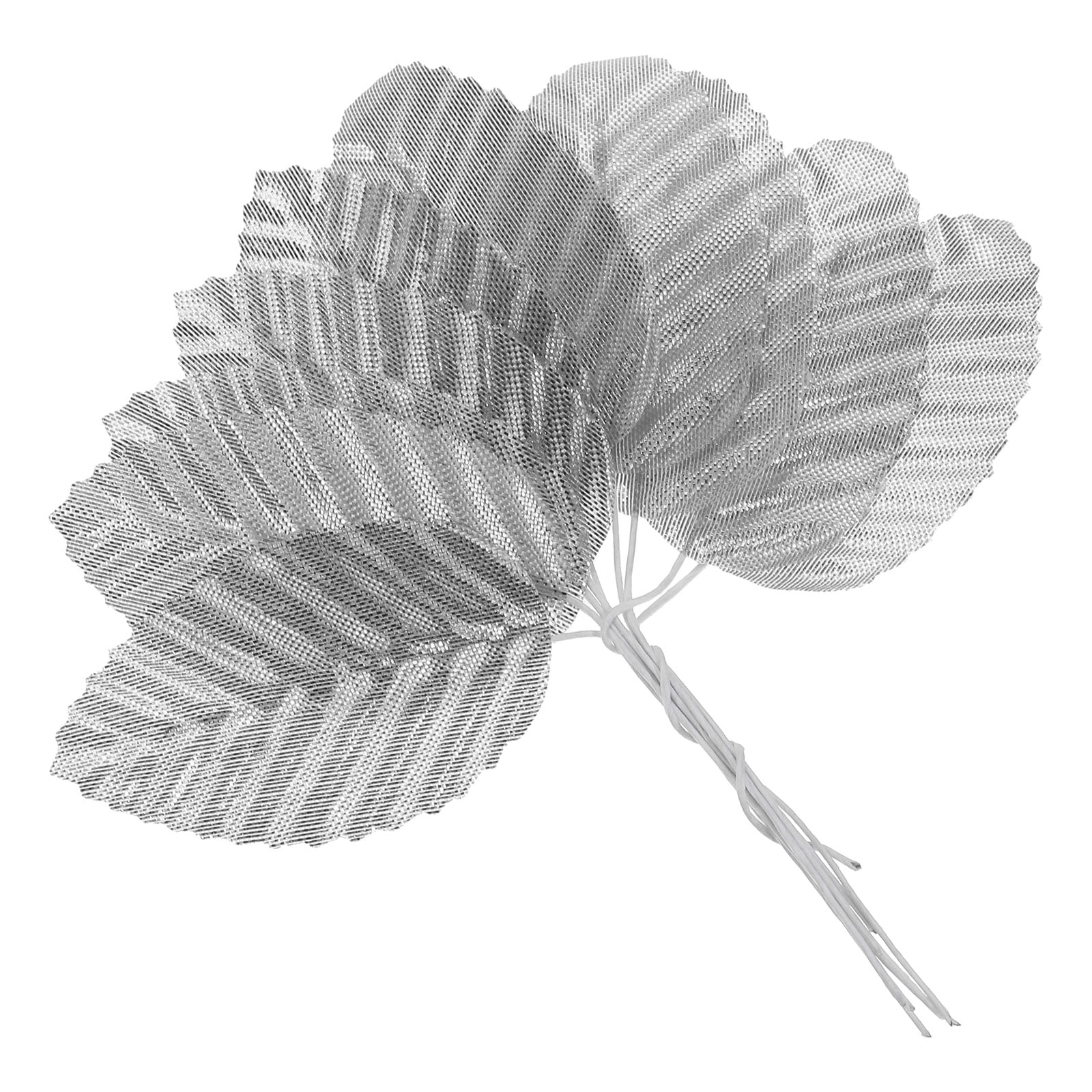 Uxcell 4.3" Artificial Silk Leaf Artificial Leaves Stems Bulk Fake Rose Wire Crafts Leaves