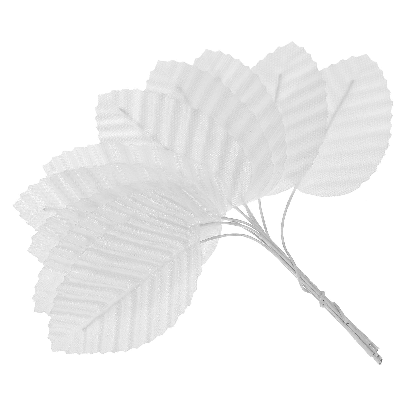 Uxcell 4.3" Artificial Silk Leaf Artificial Leaves Stems Bulk Fake Rose