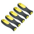 thumbnail image 1 of Uxcell 4.3 Inch Rubber File Handle, 5Pack File Cutting Tool File Handle Replacement for 0.34" x 0.22" File, Black Yellow, 1 of 5