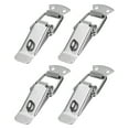 thumbnail image 1 of Uxcell 4.3 Inch Stainless Steel Spring Loaded Toggle Latch Catch Hasp Clamp with Hole, Silver Tone 4Pcs, 1 of 5