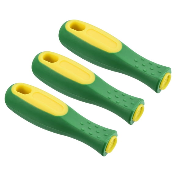 Uxcell 4.3" Rubber File Handle 0.22" Dia File Cutting Tool File Handle Replacement 3 Pack