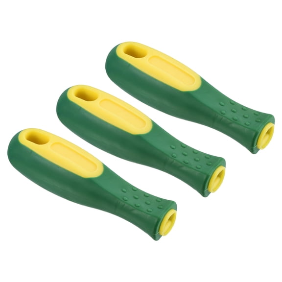 Uxcell 4.3" Rubber File Handle 0.47"x0.26" File Cutting Tool File Handle Replacement 3 Pack