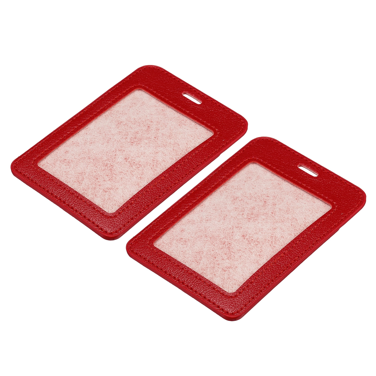 Uxcell 15-Pack Horizontal Badge ID Card Holders – 4.3" X 2.5" Clear Plastic Sleeves
