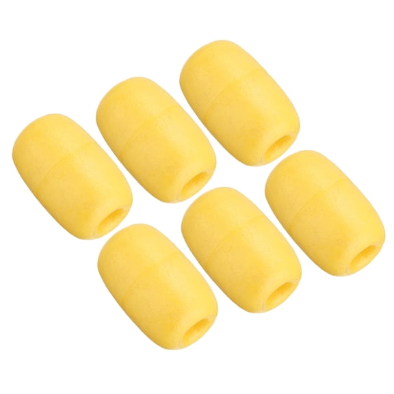 Uxcell 4.33" x 2.76" Rope Float Buoy, 6 Pcs 270g Water Floats Rope Float Buoy, Yellow
