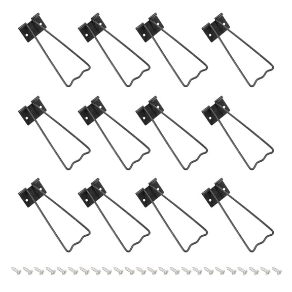Uxcell 4.37" Easel Back, 12 Sets Metal Picture Frame Back Stand Photo Frame Easel Back Support with Screws for Crafts Art Frames Supplies Paintings Display, Black