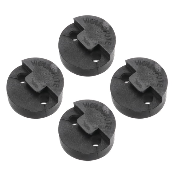 Uxcell 4 Pack 4/4 Violin Mute Violin Practice Mute Violin Silence Rubber Violin Mute Practice Mute Set, Round Style Red for Fiddle 4/4 Violin Volume Control