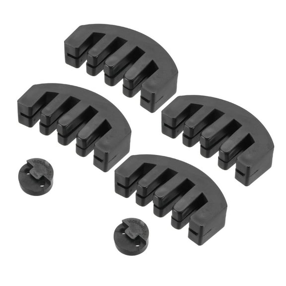 Uxcell 6 Pack Violin Mute, Rubber 3/4 4/4 Practice Violin Mute Full Size, Claw and Round Tourte-Style, Violin Practice Mute for Musical String Instrument