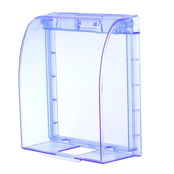 Uxcell 4.41 x 3.9 x 1.65 Inch Outlet Cover Box, Transparent Blue