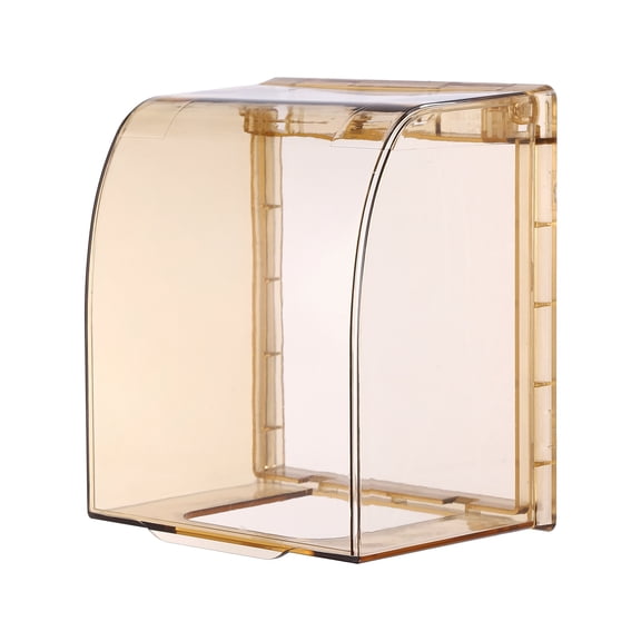 Uxcell 4.41 x 3.94 x 2.8 Inch Outlet Cover Box, Transparent Brown