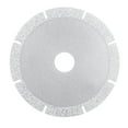 thumbnail image 1 of Uxcell 4.5" Diamond Cutting Wheels Grinding Disc with Cuts for Stone Ceramics Glass 46Grits Silver Tone, 1 of 5