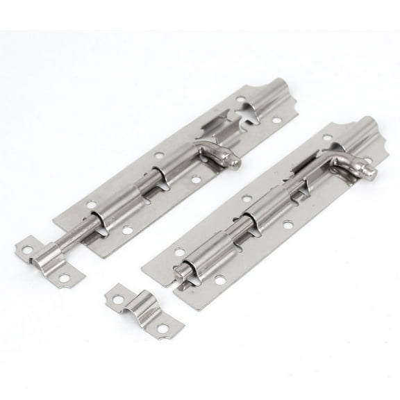 Uxcell 4.5" Metal Slide Barrel Bolt Door Gate Interior Lock 2 Sets