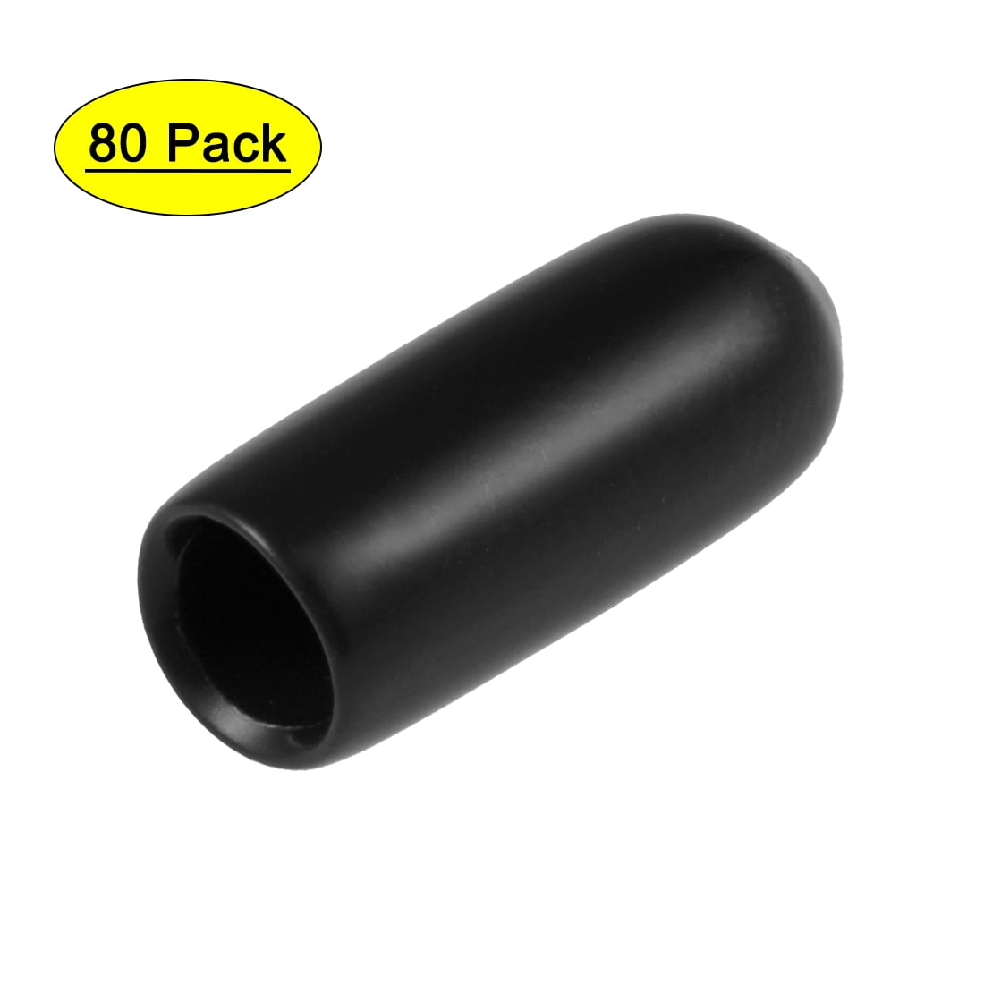 【当店一番人気】 Thread Screw Black ID 7mm Uxcell Protectors Caps End Vinyl 手提げ・レッスンバッグ・入園グッズ