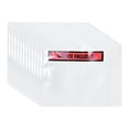 thumbnail image 1 of Uxcell 4.5x6" Clear Packing List Envelope, 100 Pack Self-Adhesive Side Loading Invoice Label Pouch Sleeves, 1 of 6