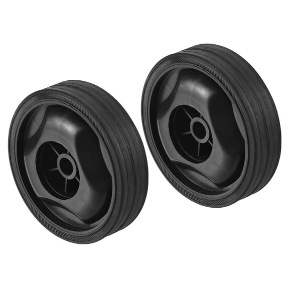 Uxcell 4.6" 2 Pack Universal Air Compressor Wheel with 0.5" Dia. Hole