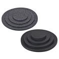 thumbnail image 1 of Uxcell 4" 6" 8" 10" Round Plant Coasters Felt Pad Mat, Black + Gray 16in1 Set, 1 of 6