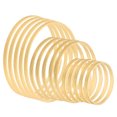 thumbnail image 1 of Uxcell 4/6/8 Inch Wooden Bamboo Floral Hoop Rings 15Pcs in 1 Set, 1 of 5