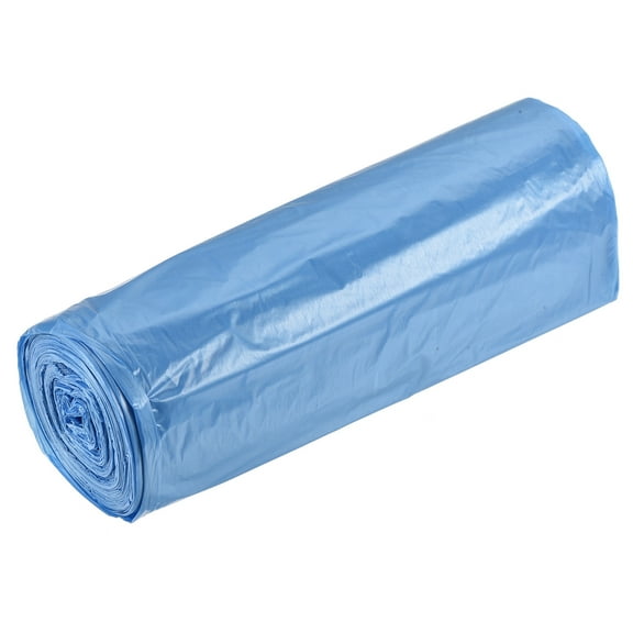 Uxcell 4-6 Gallon Small Trash Bags Waste Basket Liners Blue, 20 Counts / 1 Roll