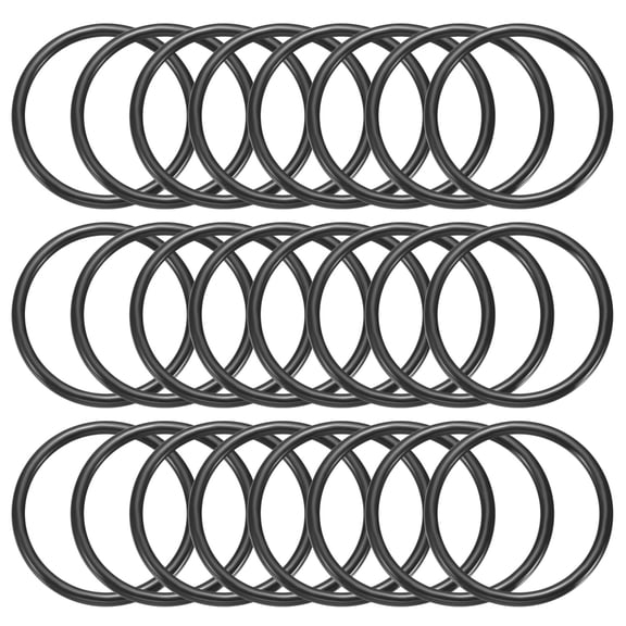 Uxcell 4.6 Inch Dream Catcher Rings, 24 Pcs Plastic Macrame Wreath Floral Round Ring Hoop, Black