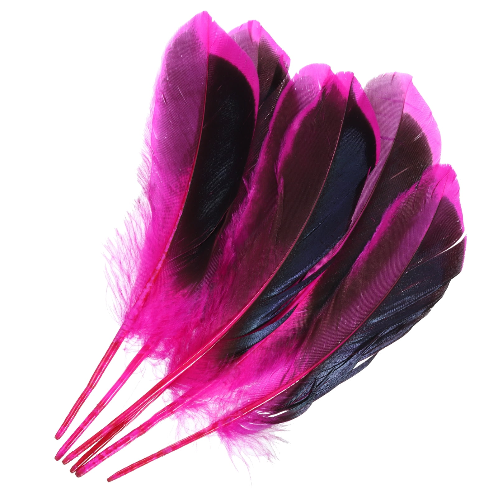 Uxcell 4-6 Inch Natural Feathers, 150 Pack Bulk Feathers for Crafts  Carnival Handwork Clothing Style 2, Black 