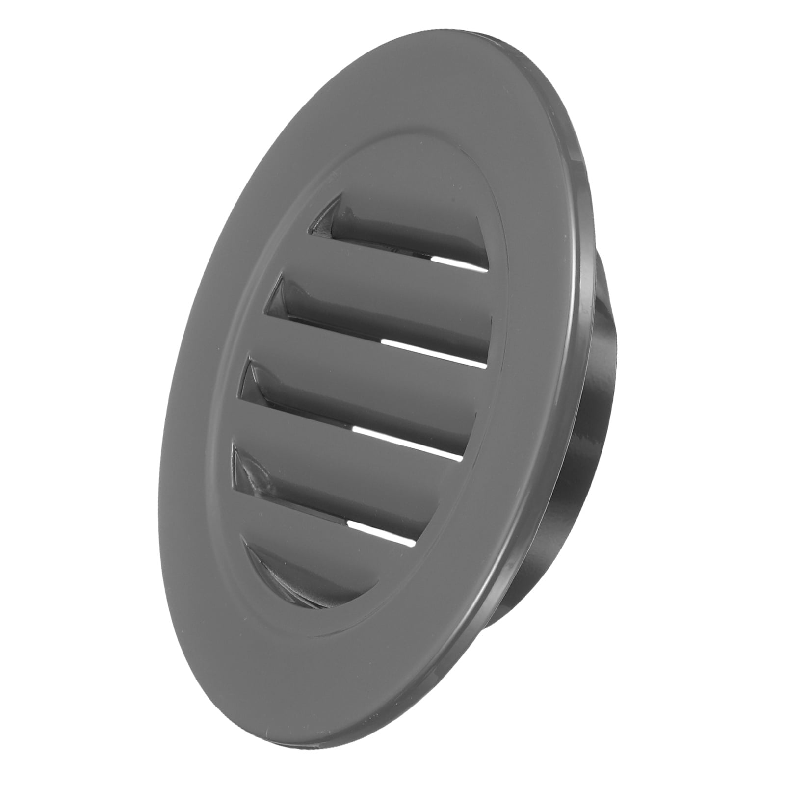 Uxcell 4.6" Round Air Vent, Louver Grille Cover Aluminum Alloy Soffit Vent HVAC Ventilation for Ceiling Wall Roofing Bathroom Kitchen Garage Duct Shed Garage, Dark Gray