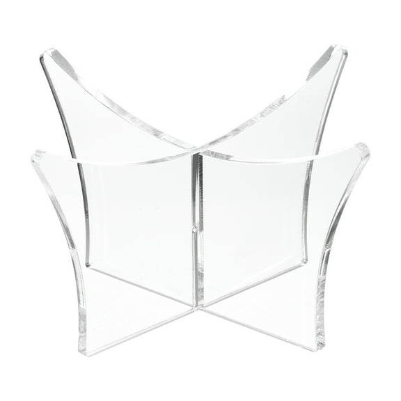 Uxcell 4.7" Acrylic Ball Display Stand Holder for Football Basketball Clear