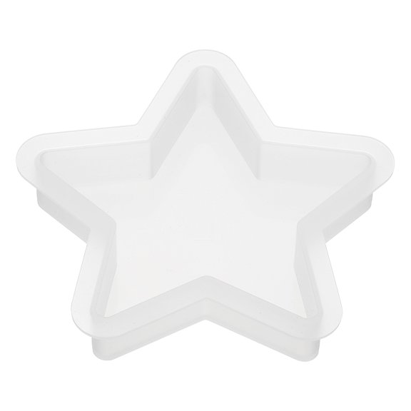 Uxcell 4.7 Inch Five-Pointed Star Shape Resin Mould for Epoxy Resin Blank Casting, White
