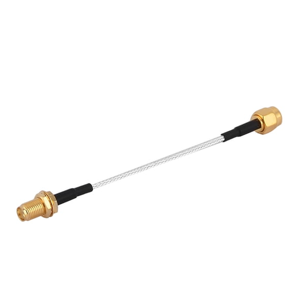 Uxcell 4.7" Long RP SMA M to SMA Plug Antenna Cable Connector
