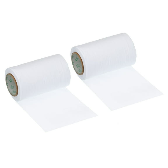 Uxcell 4.7"x49.2ft Pipe Wrapping Tape Non Stick Duct Tape Pipes Insulation Air Conditioner Tube Wrap White 2Pcs