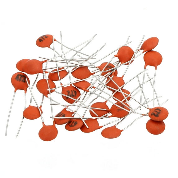 Uxcell 4.7nf 50V Ceramic Disc Capacitor, 25 Pcs Ceramic Chip Capacitor Assortment Kit, Brown Red