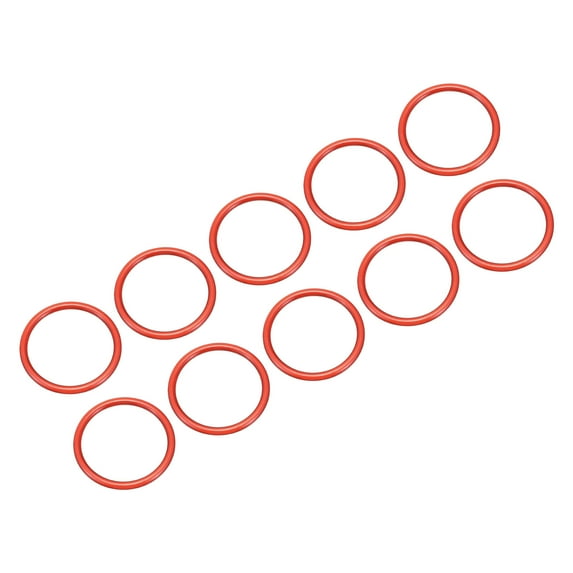Uxcell 4.8" Dia Round Purse Handles Handbag Handle Replacement for DIY Making, 10Pack Red