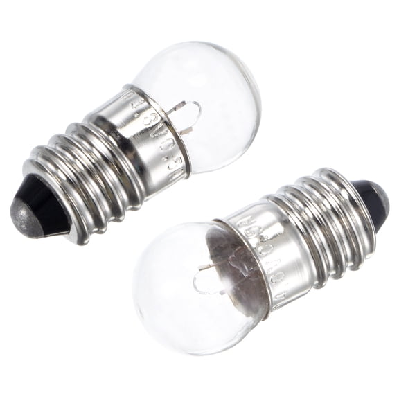 Uxcell 4.8V E10 Warm Yellow Light Mini Incandescent Bulbs with Box 25 Count